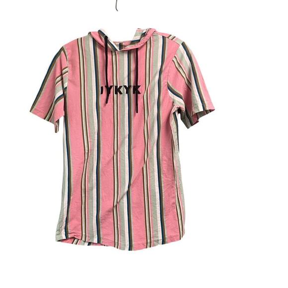 Vox Populi IYKYK Striped Hooded Men's Tee Size Small T Shirt For The People - Picture 1 of 4
